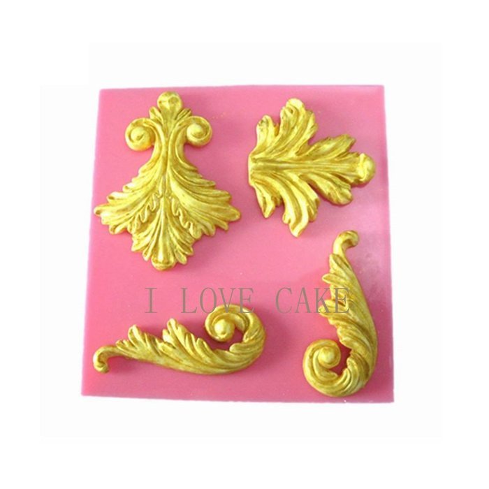 Anyana 3D Decorative Pattern Silicone Fondant Mold Cake Decorating Pastry Gum Pastry Tool Kitchen Tool Sugar Paste... N3