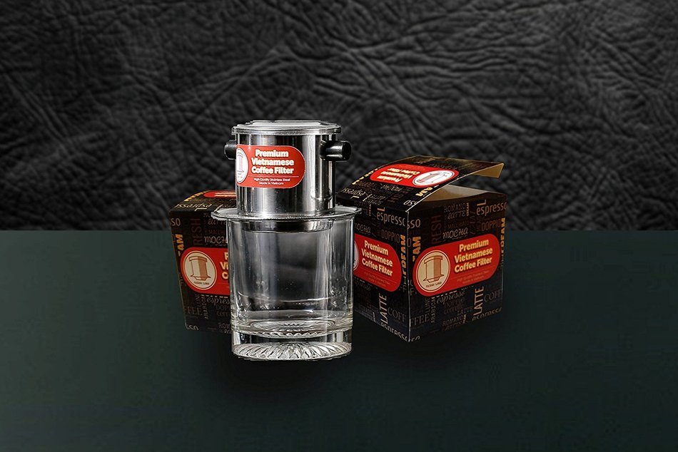 Vietnamese Coffee Filter Phin 11 Ounce (Large), Gravity Insert, One Cup N21