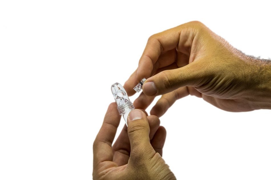 The Snuff Glass Spoon Top Combo - Vial With Spoon Top and Snuff Bullet Combo