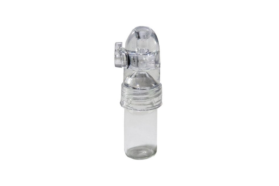 The Snuff Glass Spoon Top Combo - Vial With Spoon Top and Snuff Bullet Combo N2