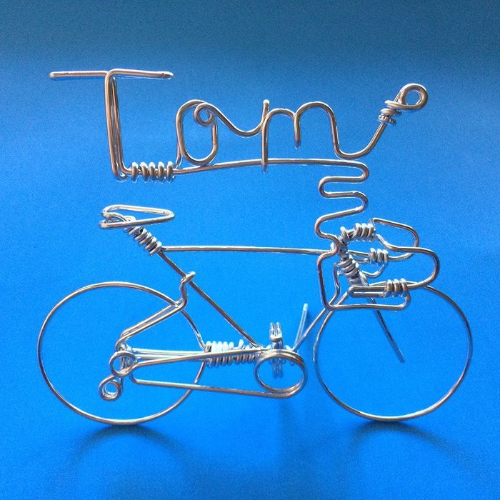 Handmade Personalized Gifts For Cyclists ~Add Your Own Name on Bicycle as Personal Creations Ornaments ~Custom... N9