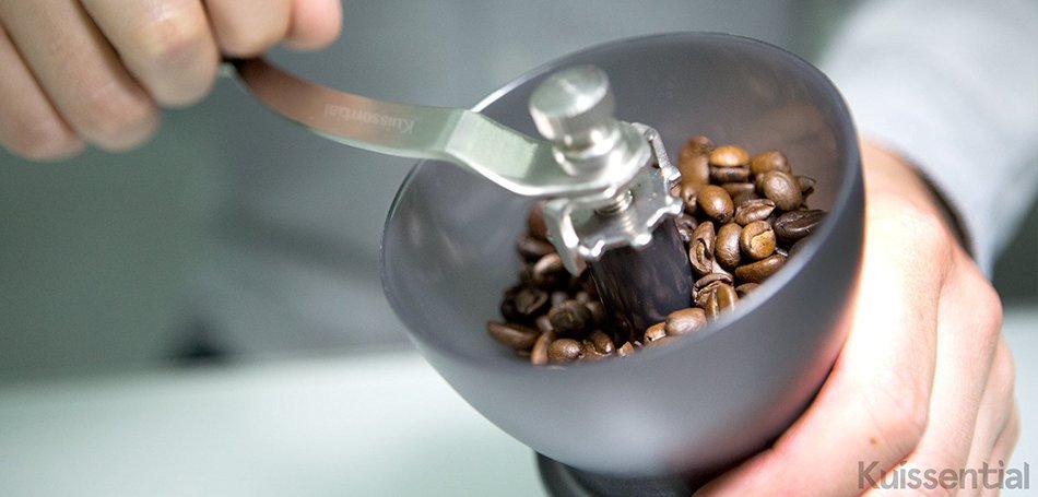 Kuissential Manual Ceramic Burr Coffee Grinder 1.0, Hand-crank Coffee Mill N2