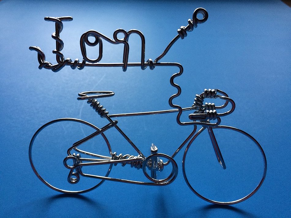 Handmade Personalized Gifts For Cyclists ~Add Your Own Name on Bicycle as Personal Creations Ornaments ~Custom... N10