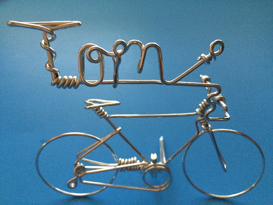Handmade Personalized Gifts For Cyclists ~Add Your Own Name on Bicycle as Personal Creations Ornaments ~Custom... N13