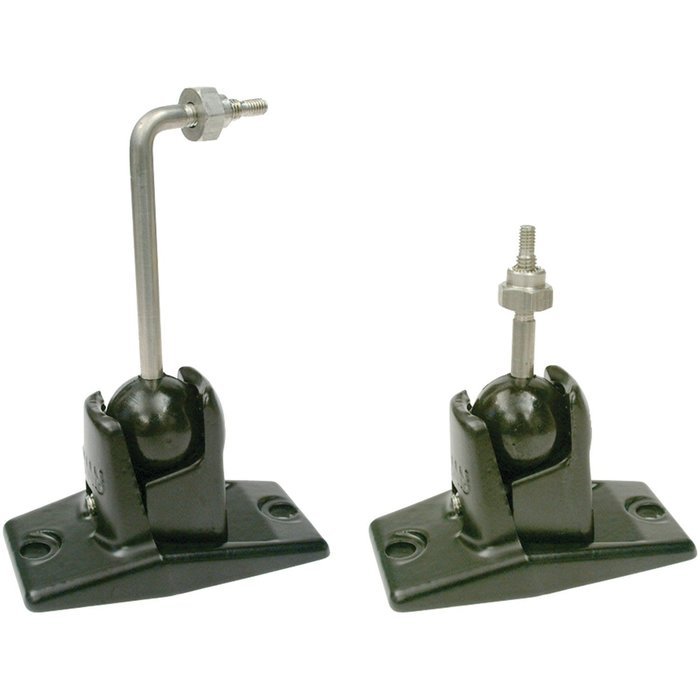 OmniMount 5.0 Wall and Ceiling Audio Mount - Black with Stainless Steel N4