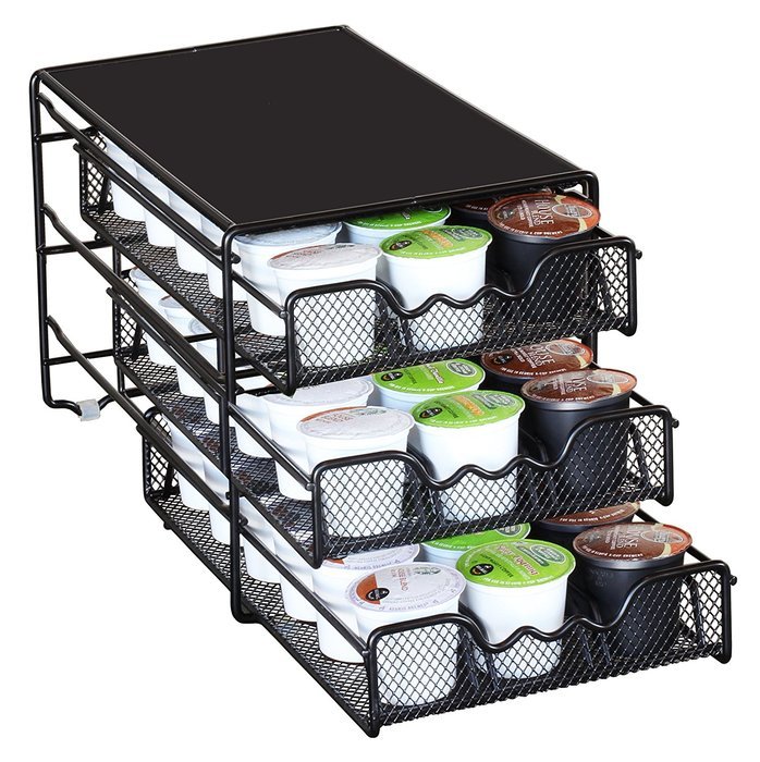 DecoBros 3 Tier Drawer Storage Holder 54 Keurig K-cup Coffee Pod N3