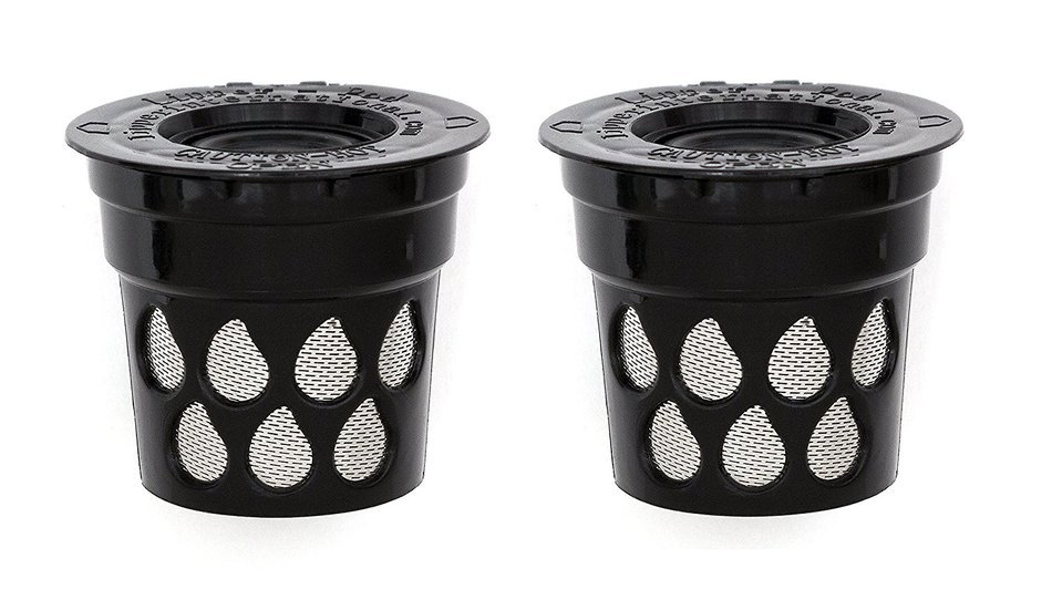 Reusable Coffee K-Cup Filters (Set of 2) - Use your Own Coffee in all Keurig 2.0 and Earlier Brewers N4