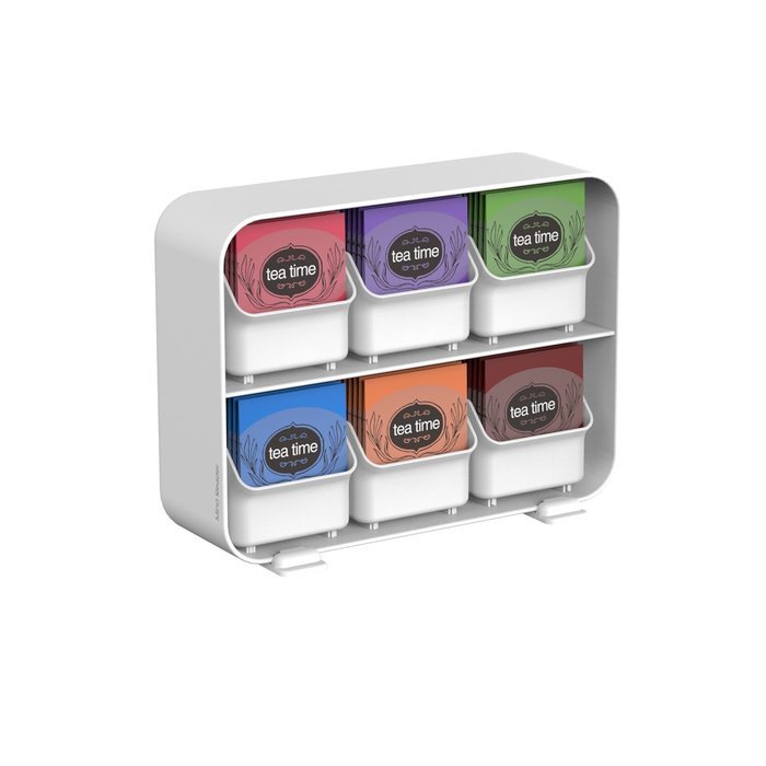 Mind Reader 'Clutch' 6 Drawer Tea Bag Holder, Black N11