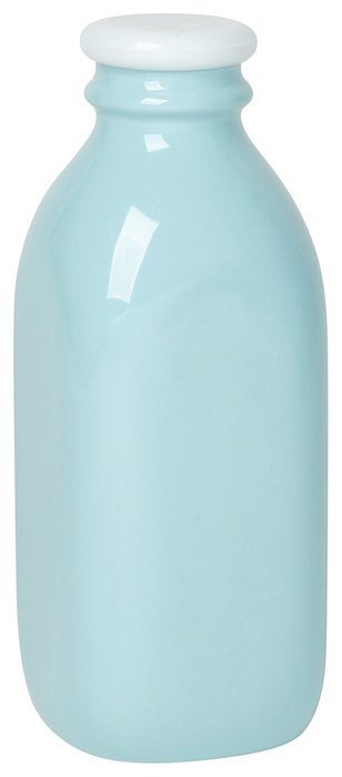 Now Designs Ceramic Milk Bottle, Small, White N2