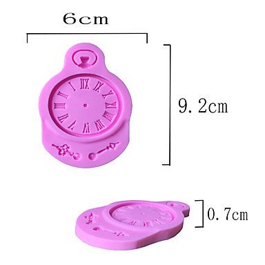 Y&XL&H A Pocket Watch Type Candy Fondant Cake Molds For The Kitchen Baking Molds 9.2X6X0.7cm N3