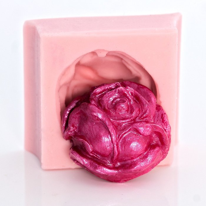 Silicone Rose Mold Food Safe Fondant, Chocolate, Candy, Mint, Resin, Polymer Clay, Soap, Wax, Jewelry, Craft Mold... N4