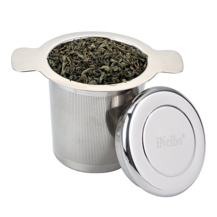 iNeibo Tea Infuser - Perfect for Single Cup of Extra Fine Loose Leaf Tea - Brew-in-Mug Strainer Steeper instead... N6