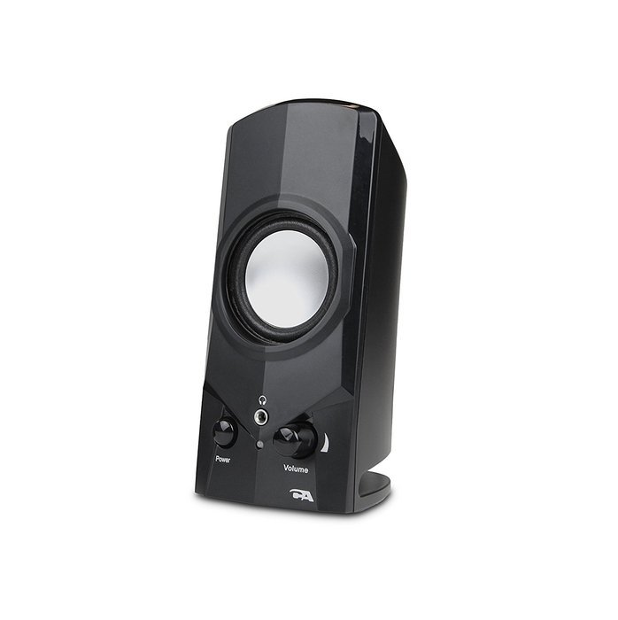 Cyber Acoustics Surround 2-Piece Powered Speaker System Bookshelf Home Speaker, Set of 2, Black (CA-21)