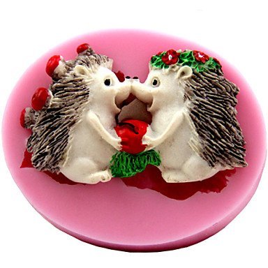 Y&XL&H Hedgehog Fondant Cake Chocolate Silicone Molds,Decoration Tools Bakeware N2