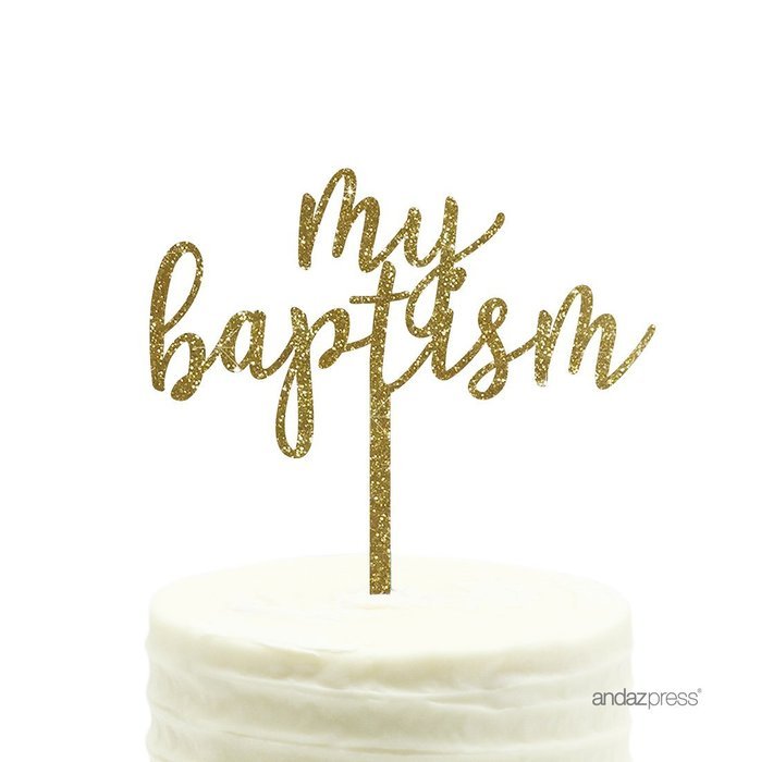 Andaz Press Baby Shower Acrylic Cake Toppers, Gold Glitter, Oh Baby, 1-Pack, Nautical Ocean Themed Party Decor... N76