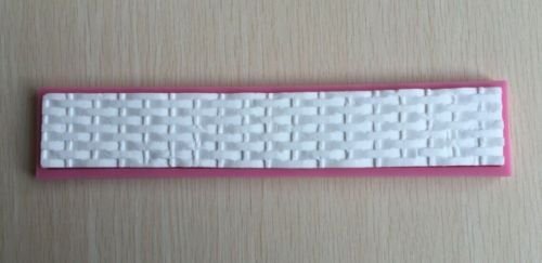 Anyana 3D House Wall Brick Braid Macrame Mat Rope Silicone Fondant Mold Sugarpaste cake N6