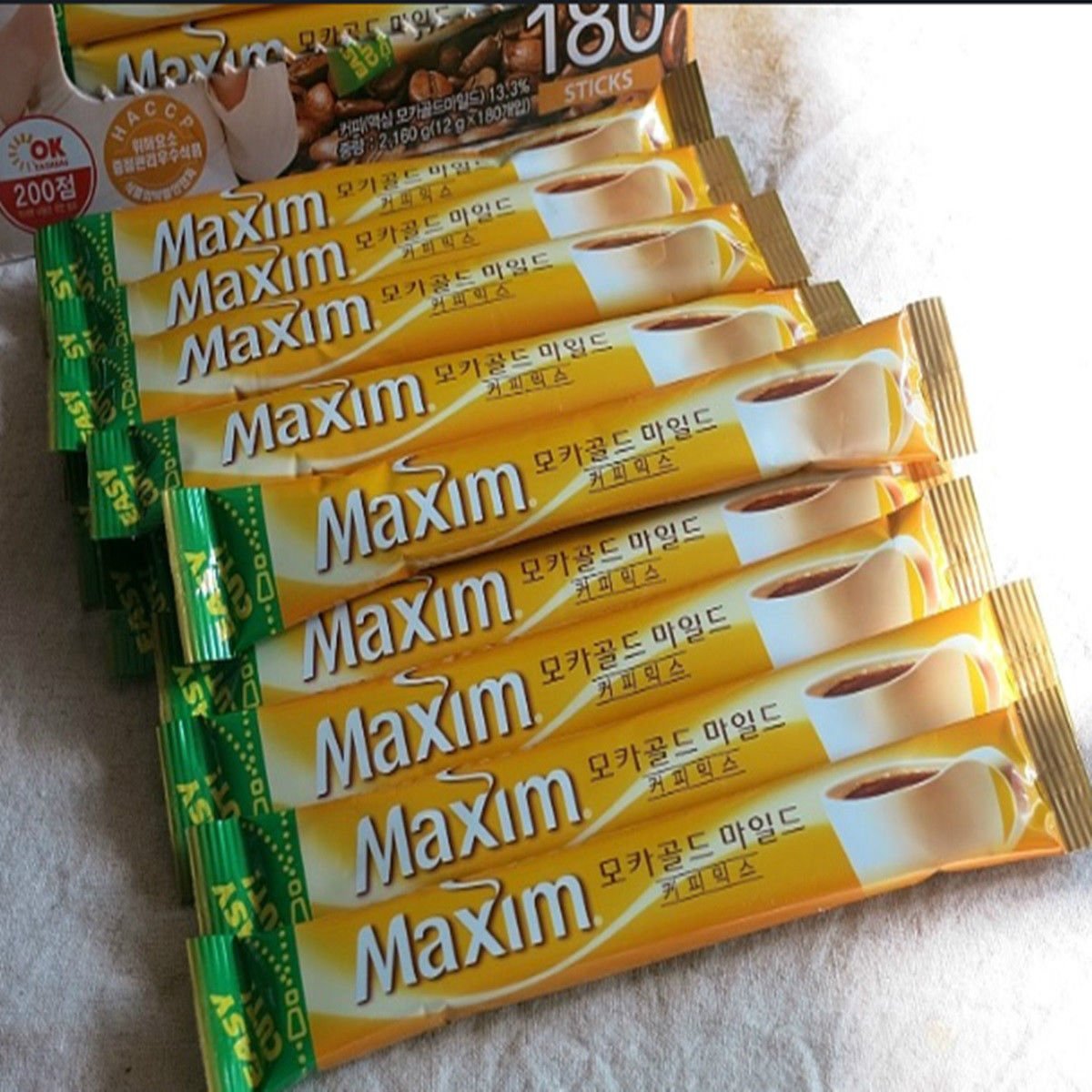 Maxim Mocha Coffee Mix Instant 100 Pcs Stick Instant Korean N2 free ...