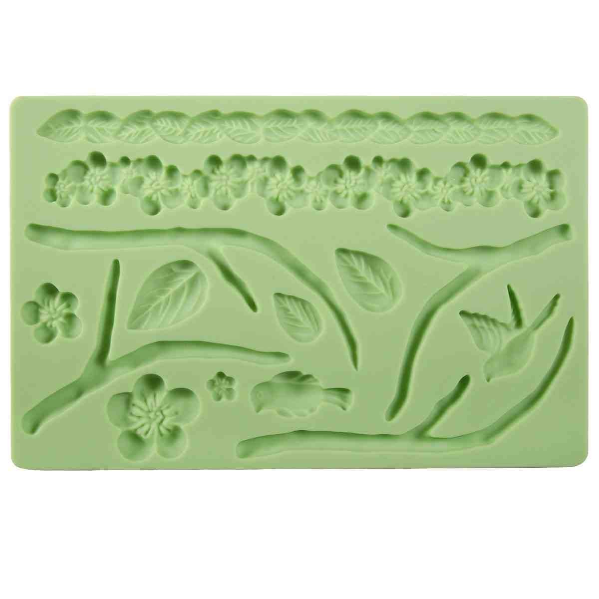 Lace Silicone Fondant Mold Wedding Cake Mould Decoration Borders Baking ...