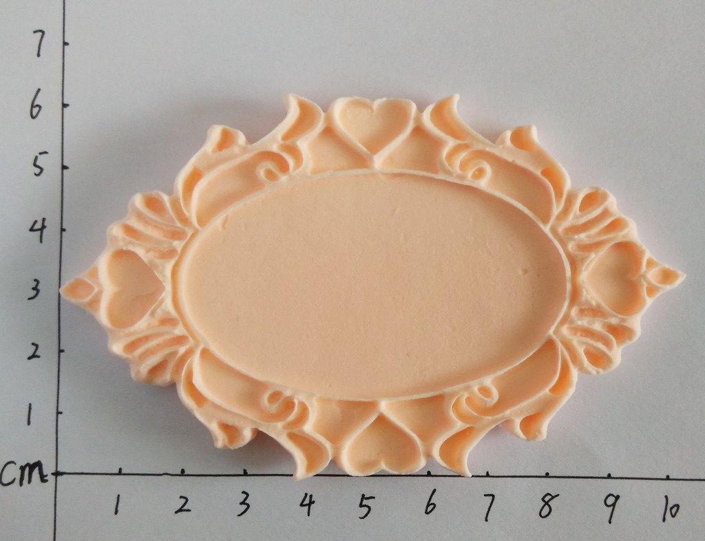 Wocuz W0737 Silicone Picture Frame Fondant Mold Candy Making Mould for
