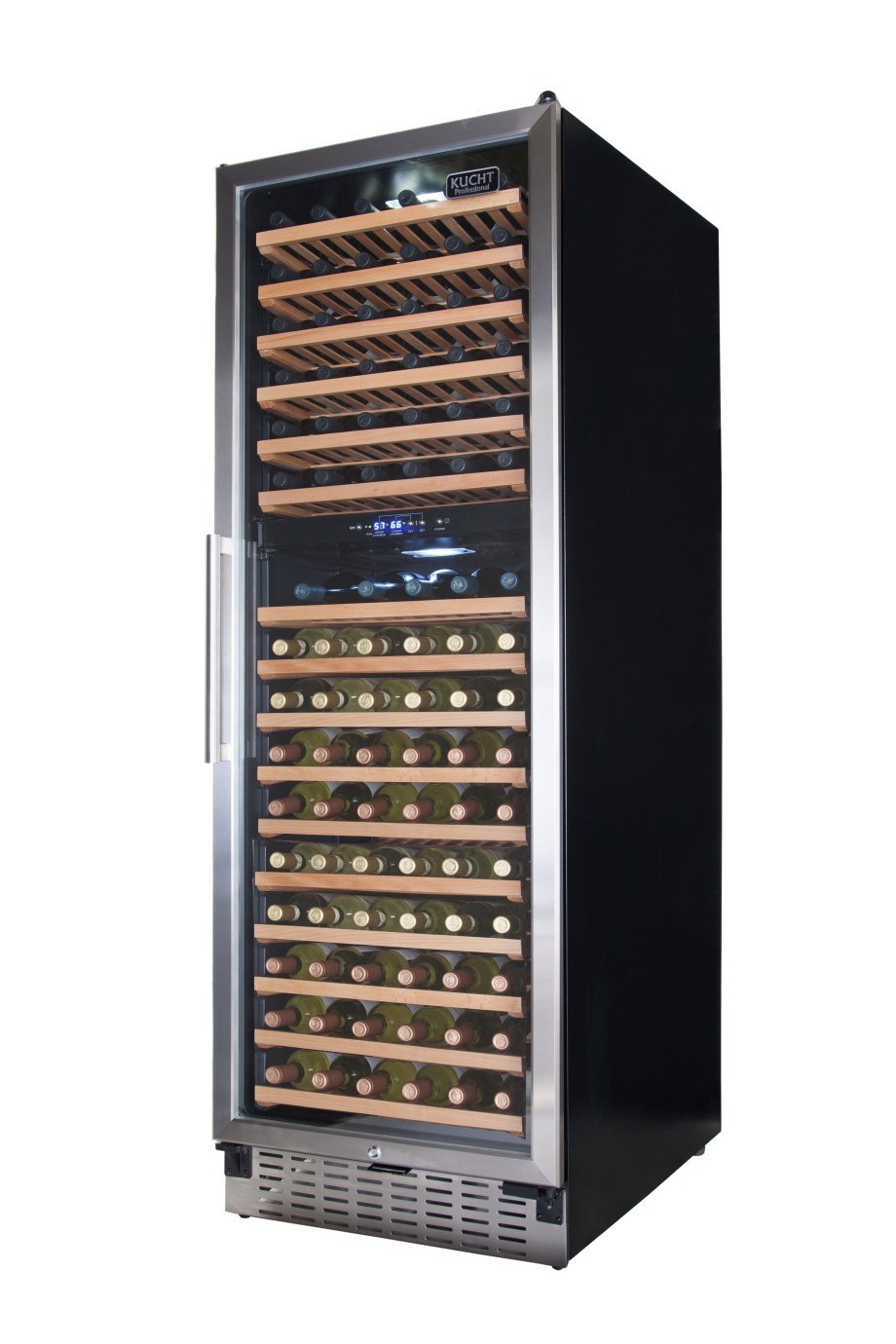 Professional 166 Bottle Dual Zone BuiltIn Wine Refrigerator N4 free