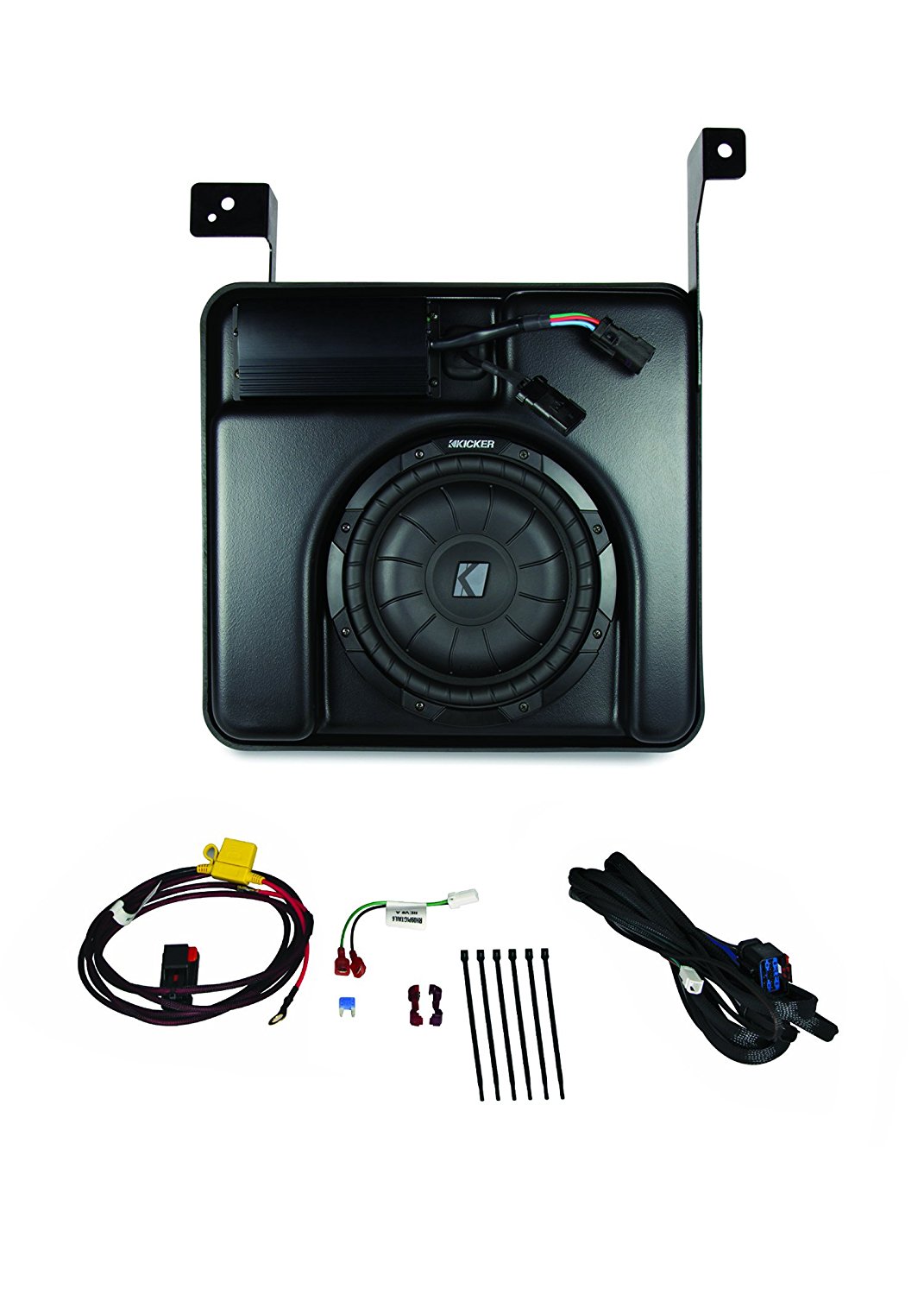 Kicker SSICRE14 Powered Subwoofer Upgrade Kit For 2014-Up Chevrolet ...