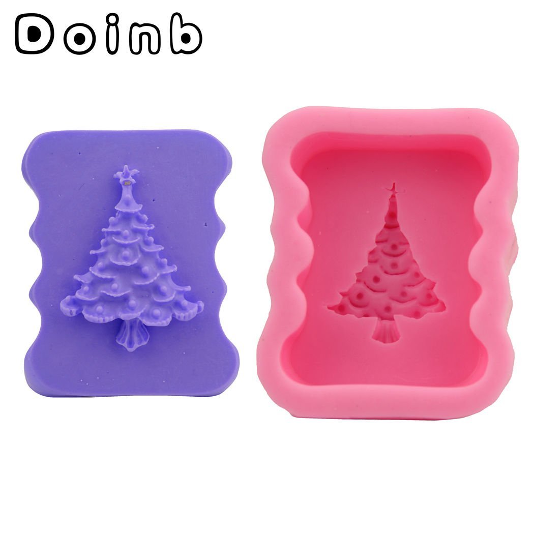 Doinb Christmas Trees Santa Claus Snowman Deer FDA Silicone Fondant ...