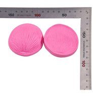 FOUR-C Christmas Gift Decorating Tools Petal Veiner Chocolate Molds Cupcake Decorations Color Pink N3