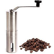 Ceramic Burr Manual Coffee Grinder Portable Hand Crank Stainless Coffee Mill N2