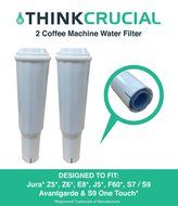 2 High Quality Jura Clearyl White Water Filters, Premium Filtrartion, Fits Coffee Machines Z5, Z6, E8, E9, J5... N4