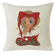 Christmas Pillow Case,Beautyvan Xmas Christmas Festival Sofa Home Decoration Socks Pillow Case Cushion Cover (L) N5