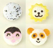 Arnest Nigitte-mitemite "neu" Sushi Rice Press Mold with Handle , Set of 5 (Elephant, Cat, Round, Dog, Rabbit) N7