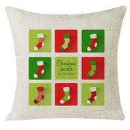 Christmas Pillow Case,Beautyvan Xmas Christmas Festival Sofa Home Decoration Socks Pillow Case Cushion Cover (L) N6