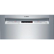 Bosch 300 Series SHE53T55UC 24" 15 Place Setting Built In Recessed Handle Dishwasher In Stainless Steel N5