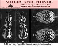 Large Hollow Flop-Eared Bunny Chocolate Candy Mold and Lattice Egg Chocolate/Candy Mold