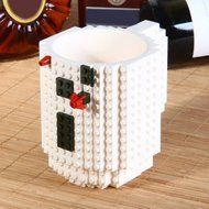 DIY Creative Building Blocks Plastic Coffee Cup Eco-friendly Colorful Cartoon Style Assembling Mugs As Toys 350ml... N2