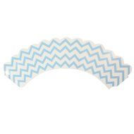 AllyDrew Standard Size Chevron Cupcake Wrappers (Set of 20), Orange N13