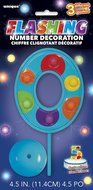 Flashing Multicolor Number 2 Cake Topper Decoration