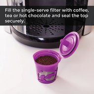 Reusable Carafe and Single-serve Filter (Bundle) - Refillable Keurig Coffee Filter - Compatible with Keurig 2.0... N6