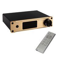 SMSL Q5 Pro 2x45W Remote Control Digital Power Amplifier USB Coax Optic Input 192KHZ 44Bit Color Gold N2