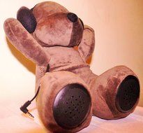 DJ Teddy Portable Mini-Speaker System - Dark Brown N2