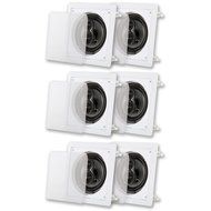 Acoustic Audio CS-I63S-3PR 300 Watt 6.5&quot; 3-Way Home Theater In-Wall/Ceiling Speakers (3-Pair)
