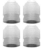 LiveEco Russian Piping Tip Couplers | 4-Pack | For Large Size Icing Nozzles | Quickly &amp; Easily Attach and Swap... N5