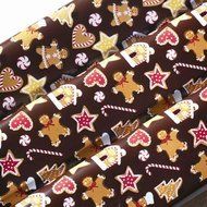 Chocolate Transfer Sheet: Gingerbread. 1 Sheet Per Pack. Size: 16&quot; X 10&quot;