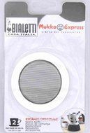 Bialetti Replacement Seal and Filter for 2 Cup Mukka Express Blister Pack