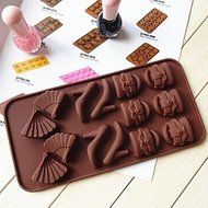 Y&amp;XL&amp;H High Heels Handbag Shape Cake Mold Ice Jelly Chocolate Mold,Silicone 21&iexcl;&Aacute;10.5&iexcl;&Aacute;1.5 CM(8.3&iexcl;&Aacute;4.1&iexcl;&Aacute;0.6 INCH)
