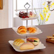 St Elias 3 Tier Stainless Steel Round Cupcake Stand Wedding Birthday Cake Display Tower N5