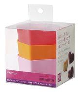 Baked goods type Kai silicone cup 3 pieces Heart kai House SELECT N3