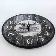 Retro style living room wall decoration watches absolutely silent large size wall clock vintage home decor N2