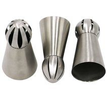 3PCS/Set Russian Piping Tips, SOOKOO Sphere Ball Tips Russian Icing Piping Nozzles Pastry Cake Fondant Cupcake... N4