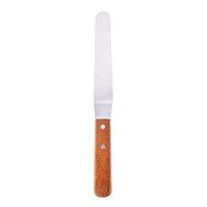 1 Pcs Cake Decorating Baking Spatulas, Blade with Wooden Handle, Stainless Steel,25cm/10inch by Crqes N2